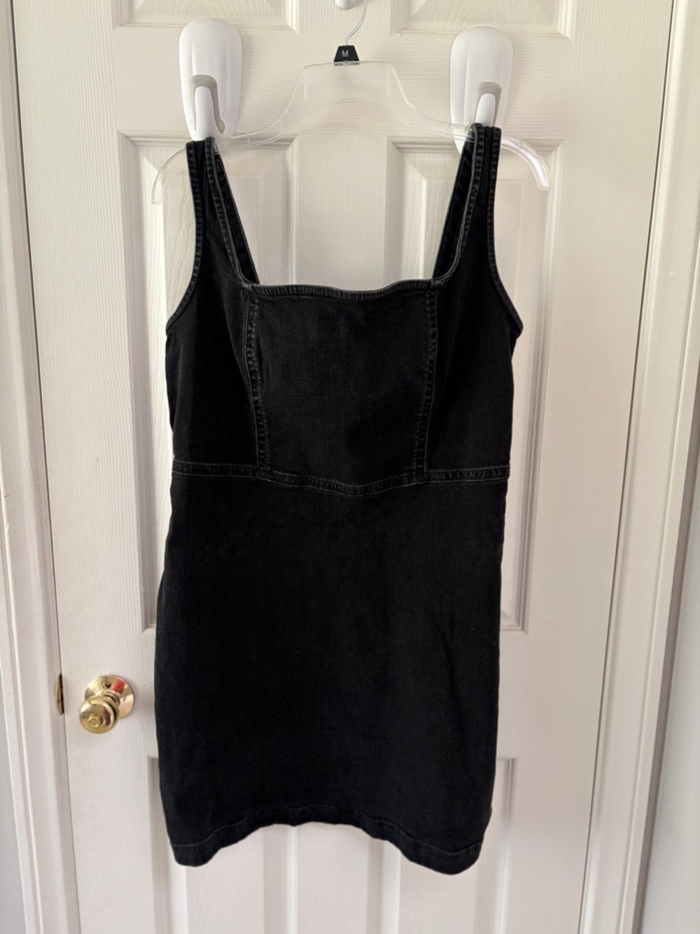 Hollister Black Denim Mini Tank Dress